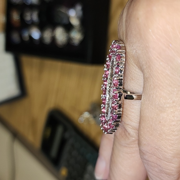 Pink sapphire ring - Picture 5 of 7